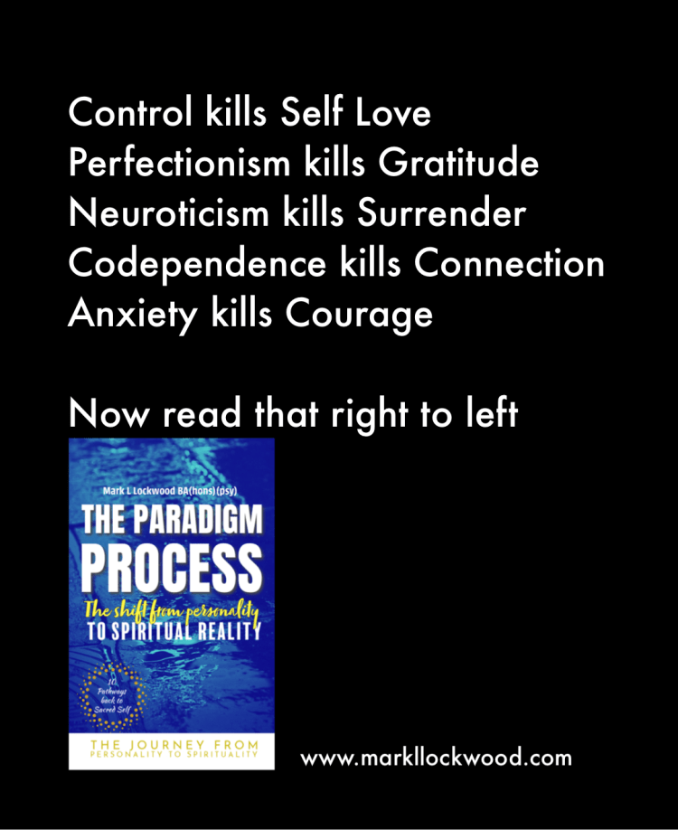 Let go of control for personal growth