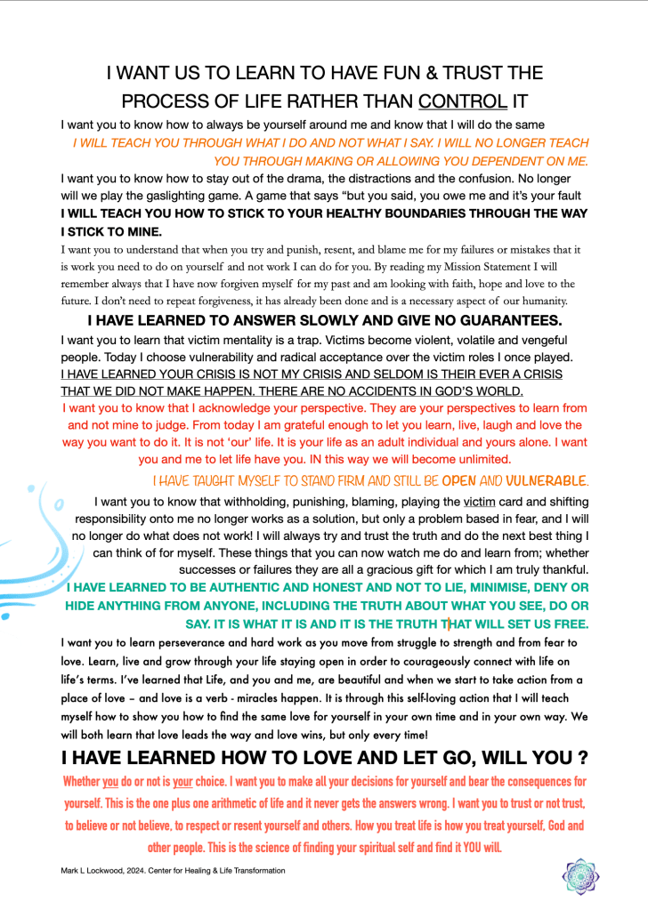 Our Healthy Family's Promise